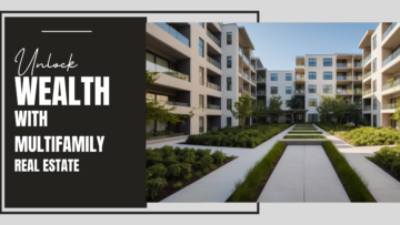 A modern apartment complex with multiple units, featuring clean architecture, greenery, and a welcoming ambiance, symbolizing opportunities for wealth-building through multifamily investments.