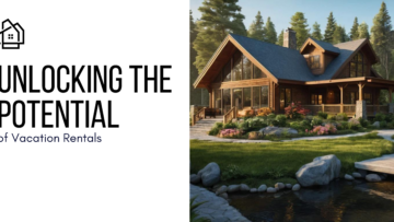 This image should depict a beautiful vacation rental property, showcasing its inviting exterior and surrounding landscape. The visual should evoke a sense of relaxation and adventure, appealing to potential investors and travelers alike.
